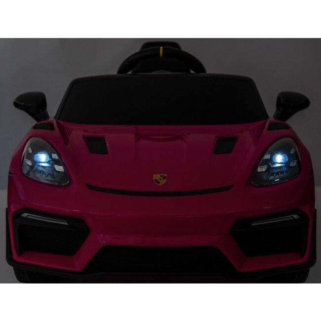Rollzone Elektrische Kinderauto Porsche 718 Spyder RS Roze