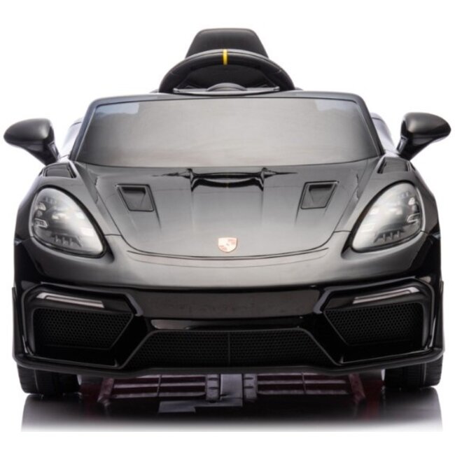 Rollzone Elektrische Kinderauto Porsche 718 Spyder RS Zwart