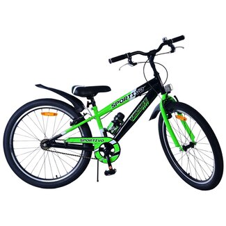 Volare Kinderfietsen Jongensfiets 24 Inch Volare Sportivo Groen 24115