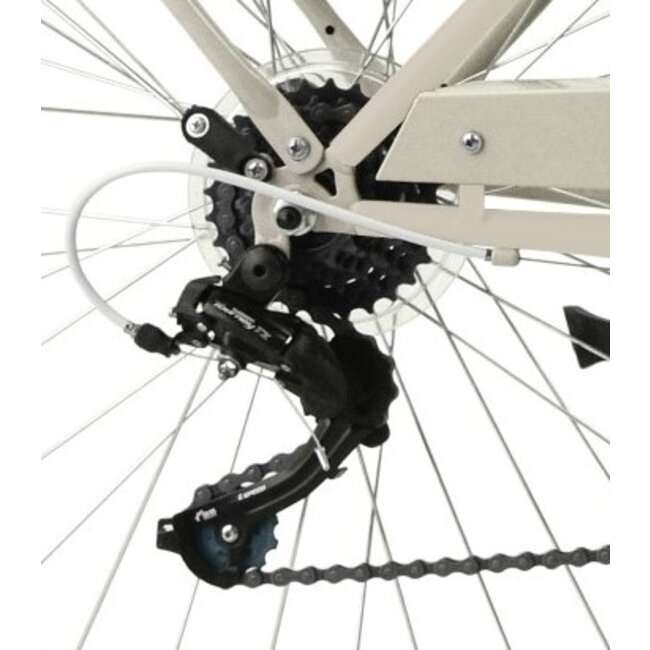 Meisjesfiets 24 Inch Retro 6V Creme