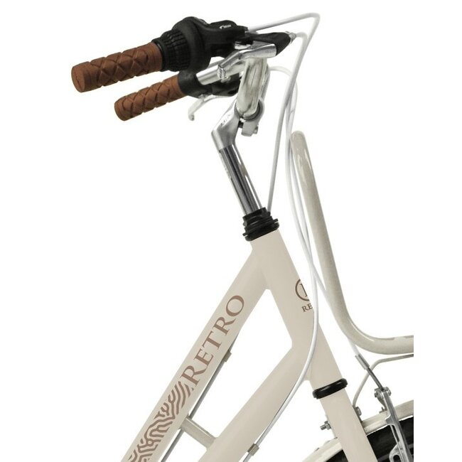 Meisjesfiets 24 Inch Retro 6V Creme