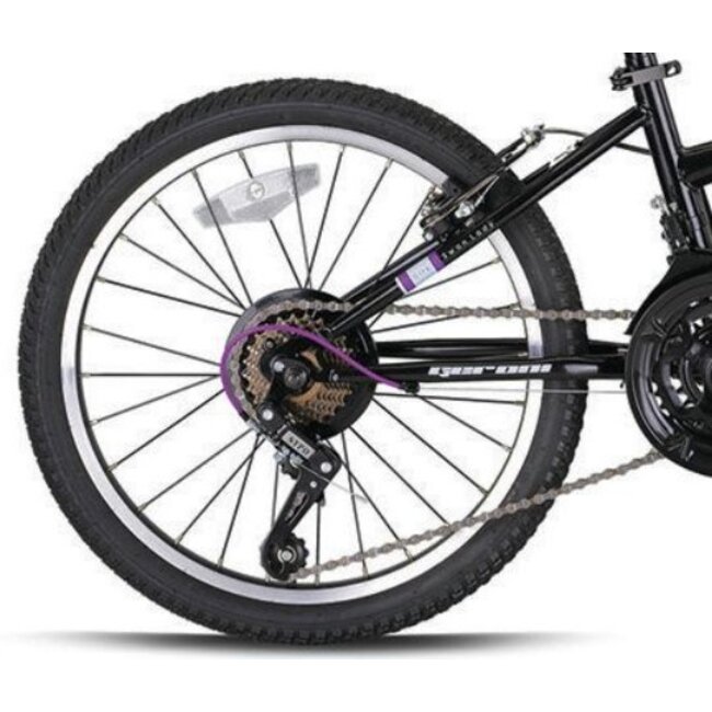 Geroni Meisjes Mountainbike 24 Inch Swan Lady 21V Zwart