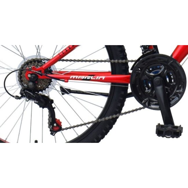 Marlin Jongens Mountainbike 24 Inch Matador 18 Versnellingen Rood