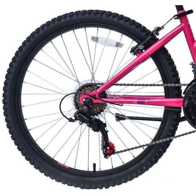 Meisjes Mountainbike 24 Inch Marlin Escape Roze