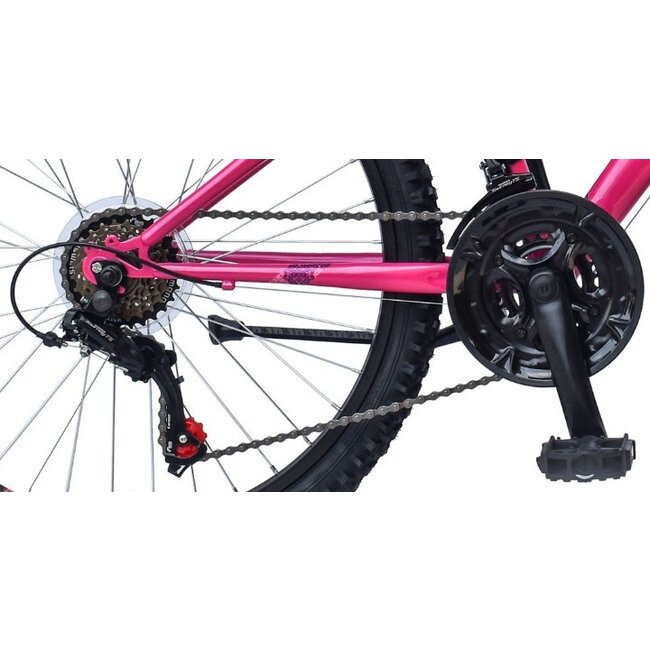 Meisjes Mountainbike 24 Inch Marlin Escape Roze