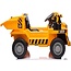 Elektrische Kinderauto Werk Voertuig Met Bak Geel