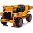 Elektrische Kinderauto Werk Voertuig Met Bak Geel