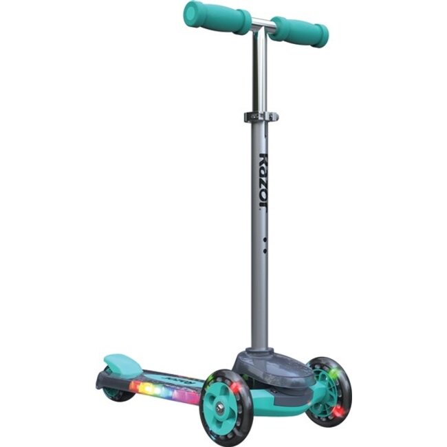 Razor Rollie Driewiel Step 2 in 1 Met Licht  Turquoise - Showroom Model