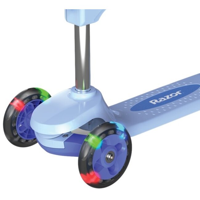 Razor Rollie Driewiel Step 2 in 1 Met Licht Blauw