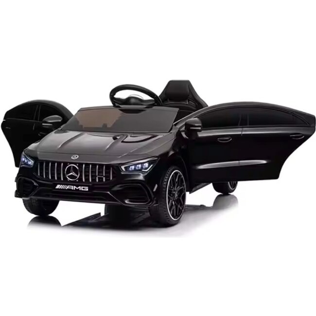 Rollzone Elektrische Kinderauto Mercedes CLA45S AMG Zwart - 2e Kans