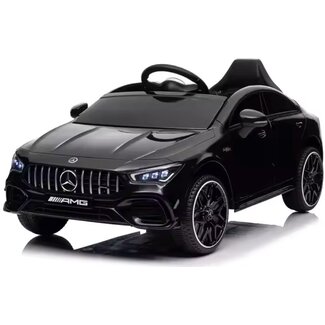 Mercedes Rollzone Kinderauto Mercedes CLA45S AMG Zwart - 2e Kans