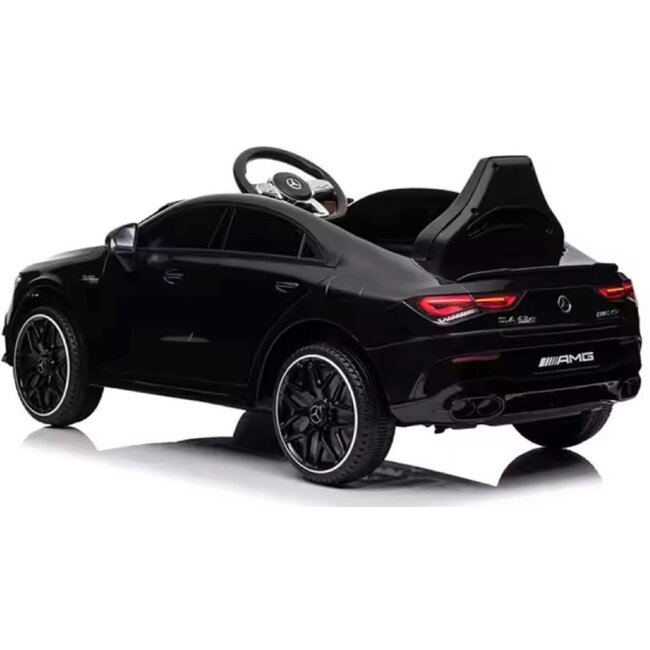 Rollzone Elektrische Kinderauto Mercedes CLA45S AMG Zwart - 2e Kans