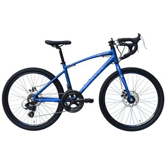 Jongens Gravelbike Elite 24 Inch Blauw