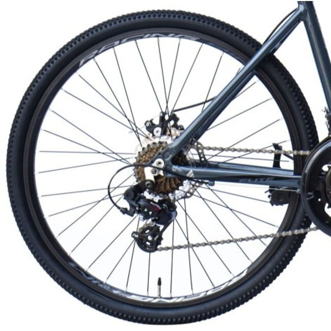 Jongens Gravelbike Gravelfiets 26 Inch Elite 14V Grijs