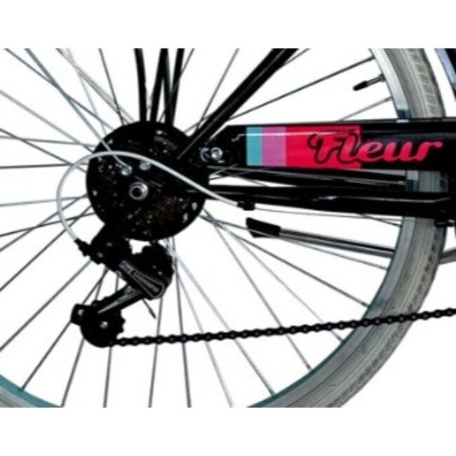 Meisjesfiets 26 Inch MBM Fleur 6V Zwart