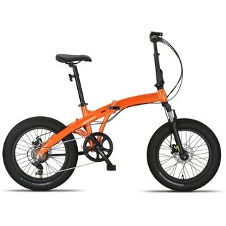 Pacto Vouwfietsen Pacto Vouwfiets 20 Inch One 6V Oranje