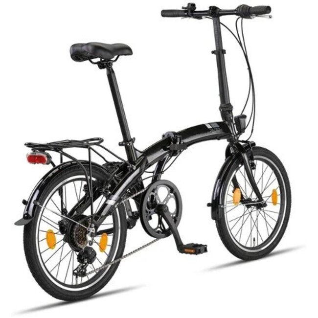 Vouwfiets 20 Inch Pacto Three 6V Zwart