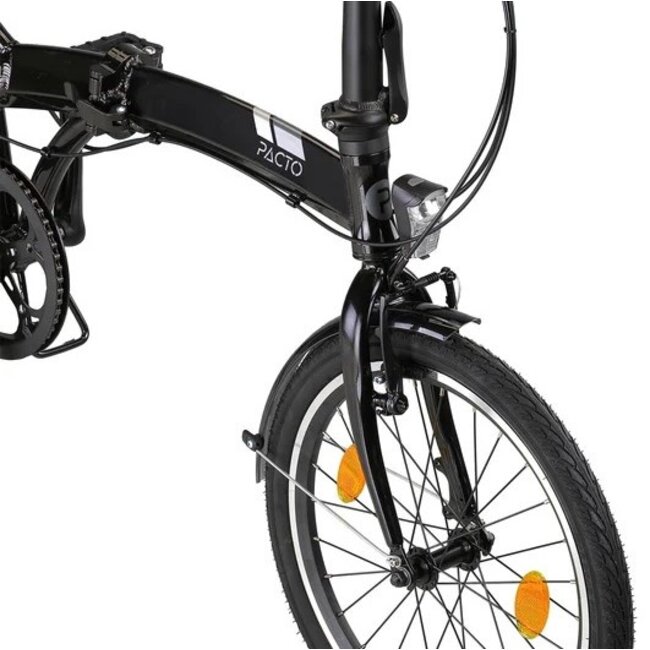 Vouwfiets 20 Inch Pacto Three 6V Zwart