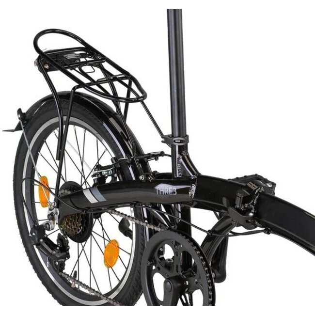 Vouwfiets 20 Inch Pacto Three 6V Zwart