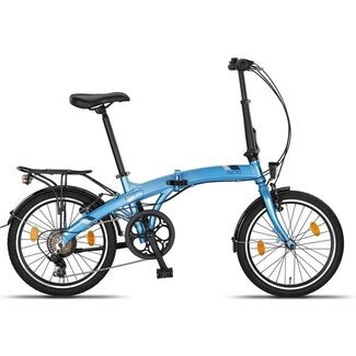 Pacto Vouwfietsen Pacto Vouwfiets 20 Inch Three 6 Versnellingen Blauw