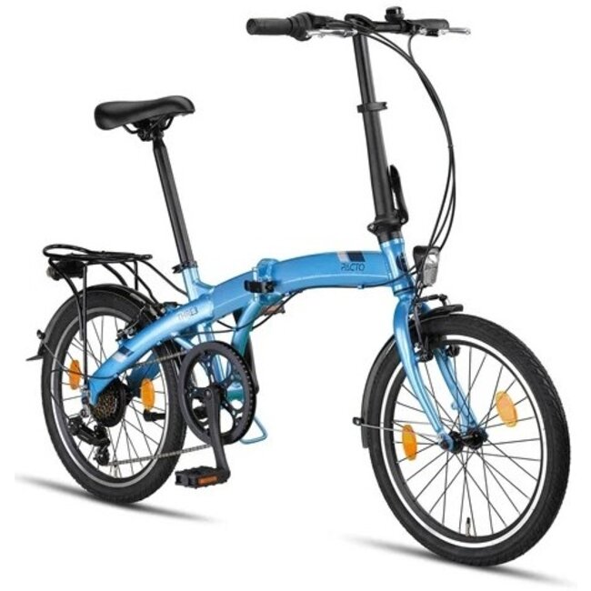 Pacto Vouwfiets 20 Inch Three 6 Versnellingen Blauw