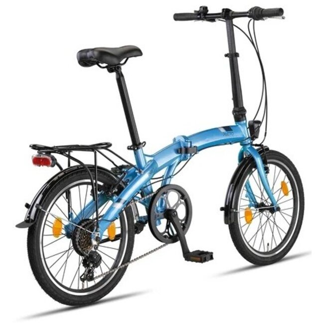 Vouwfiets 20 Inch Pacto Three 6V Blauw