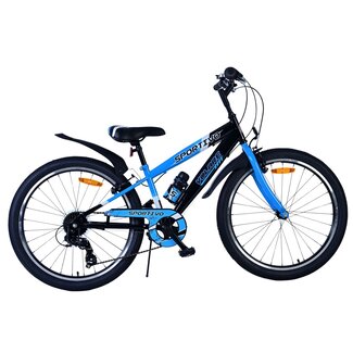 Volare Kinderfietsen Jongensfiets 24 Inch Volare Sportivo 7V Blauw 24112