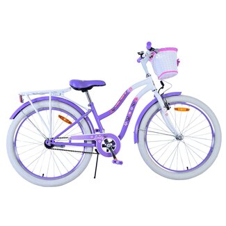 Volare Volare Meisjesfiets 24 Inch Lovely Paars 24123 - Terugtraprem