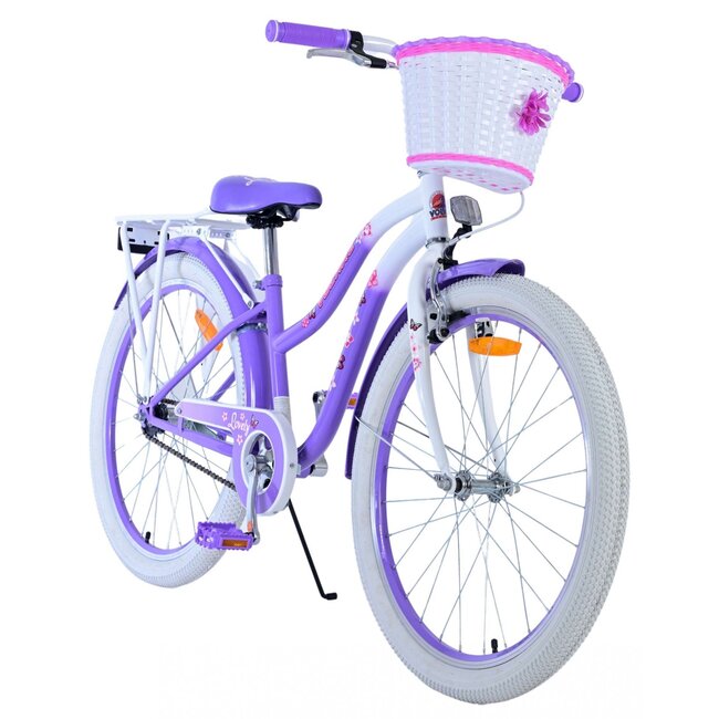 Meisjesfiets 24 Inch Volare Lovely Paars 24123