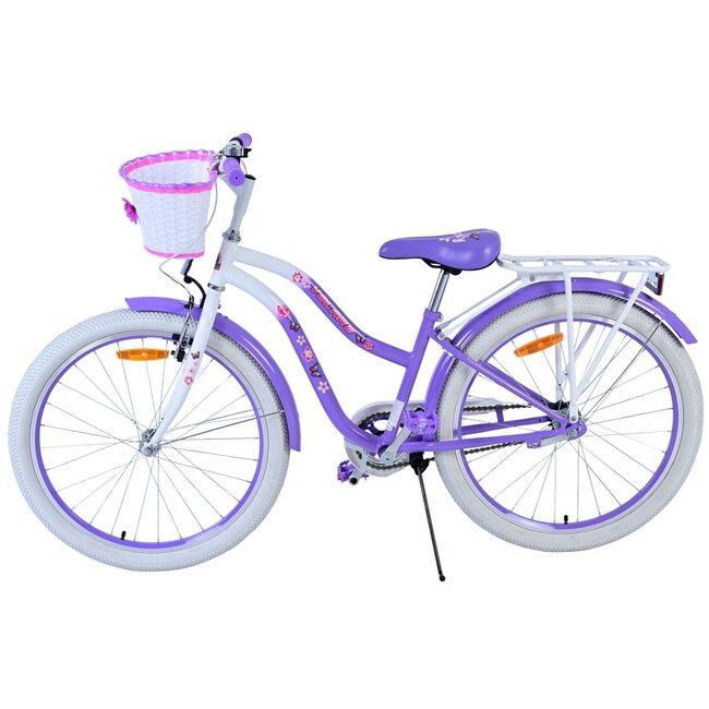 Volare Meisjesfiets 24 Inch Lovely Paars 24123 - Terugtraprem