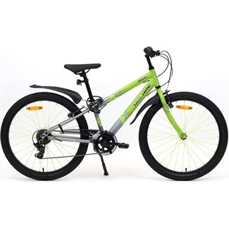 Volare Kinderfietsen Jongensfiets 24 Inch Volare Rocky 7V Groen Grijs 42411