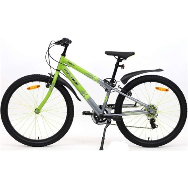 Volare Jongensfiets 24 Inch Rocky Grijs Groen 7V 42411