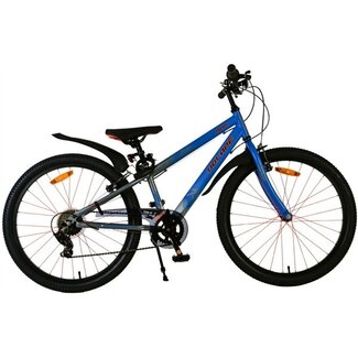 Volare Kinderfietsen Jongensfiets 24 Inch Volare Rocky 7V Blauw Grijs 42413