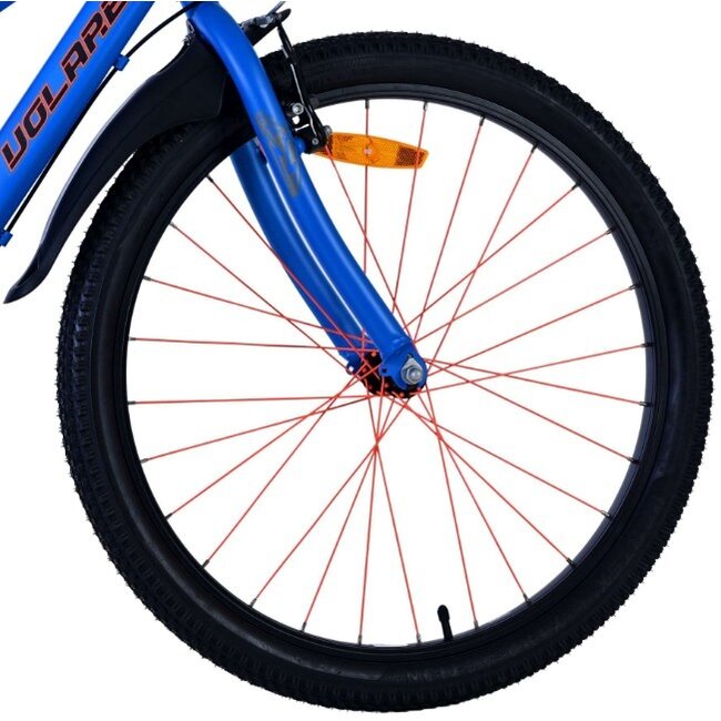 Jongensfiets 24 Inch Volare Rocky 3V Blauw Grijs 42415
