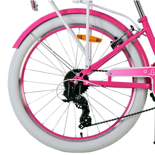 Meisjesfiets 24 Inch Volare Lovely 7V Roze 24122