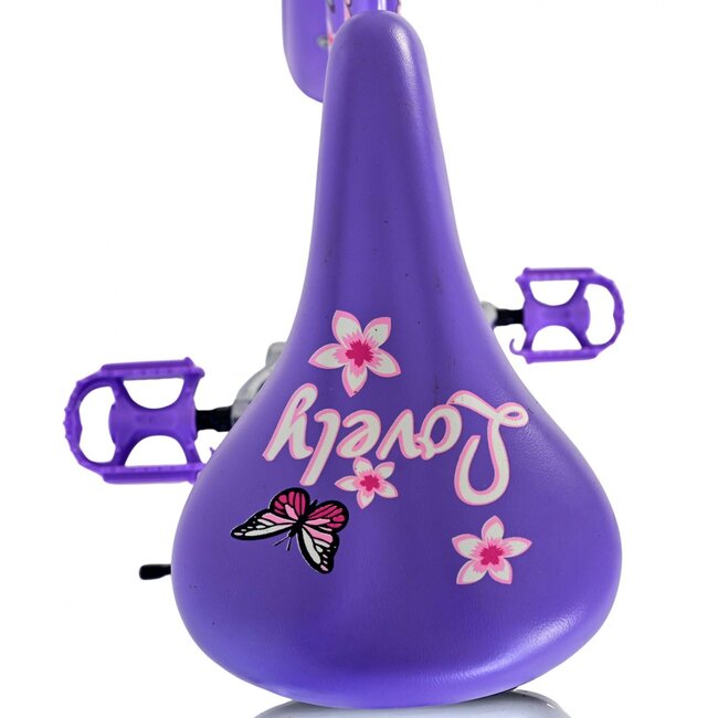 Volare Meisjesfiets 24 Inch Lovely Paars 24124 - 2 Handremmen