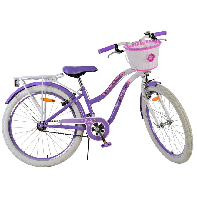 Meisjesfiets 24 Inch Volare Lovely Paars 24124
