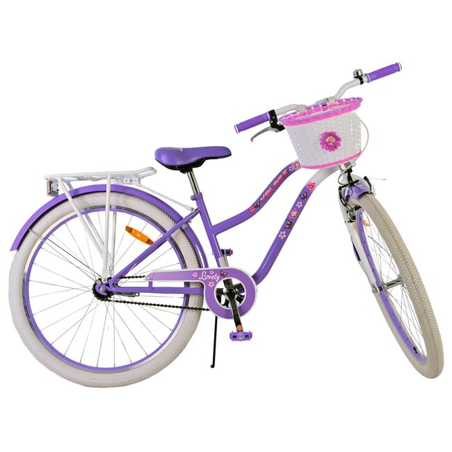 Volare Meisjesfiets 26 Inch Lovely Paars 26123 - Terugtraprem