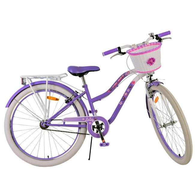 Volare Meisjesfiets 26 Inch Lovely Paars 26124 - 2 Handremmen
