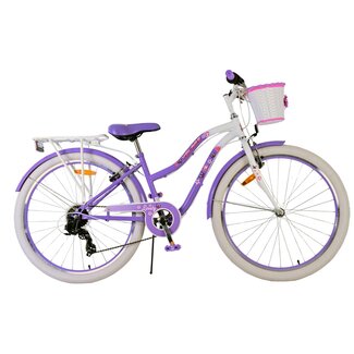 Volare Volare Meisjesfiets 26 Inch Lovely Paars 26125 - 7 Versnellingen
