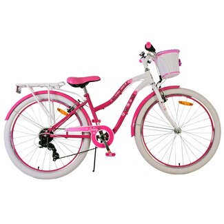 Volare Kinderfietsen Meisjesfiets 26 Inch Volare Lovely 7V Roze 26122