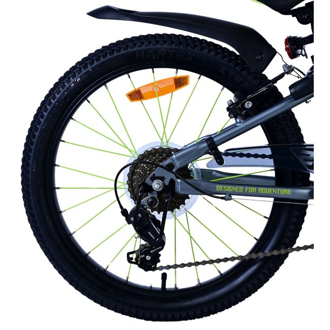 Jongensfiets 20 Inch Volare Rocky 7V Groen Grijs 42011