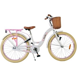 Volare Kinderfietsen Meisjesfiets 24 Inch Volare Blossom Wit 52446