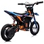 Elektrische Kindermotor Crossmotor 24 Volt Blauw Oranje