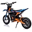 Elektrische Kindermotor Crossmotor 24 Volt Blauw Oranje