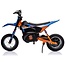 Elektrische Kindermotor Crossmotor 24 Volt Blauw Oranje