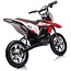 Elektrische Kindermotor Crossmotor 36 Volt Zwart Rood