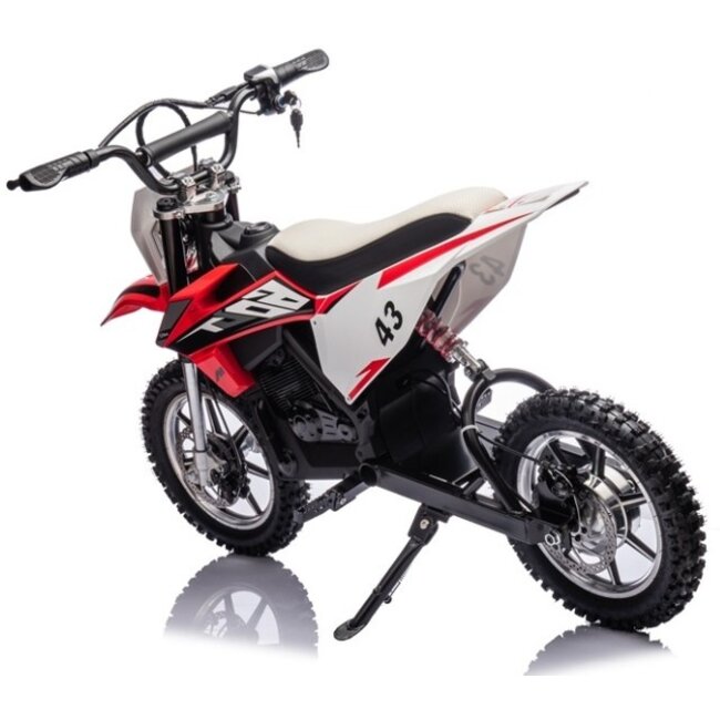 Elektrische Kindermotor Crossmotor Zwart Rood 36 Volt