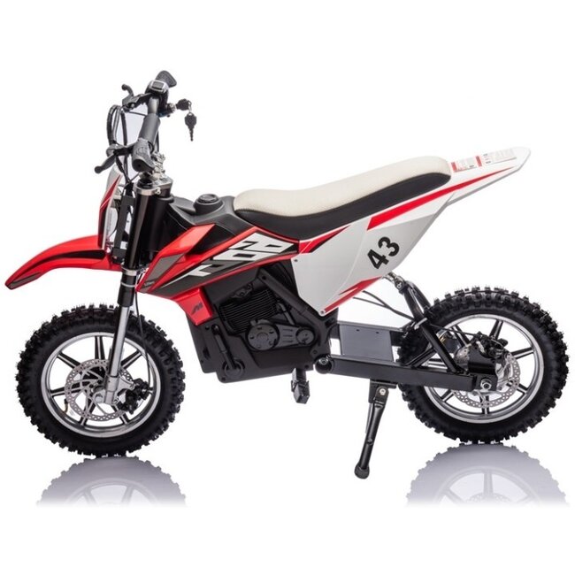 Elektrische Kindermotor Crossmotor Zwart Rood 36 Volt