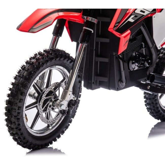 Elektrische Kindermotor Crossmotor Zwart Rood 36 Volt